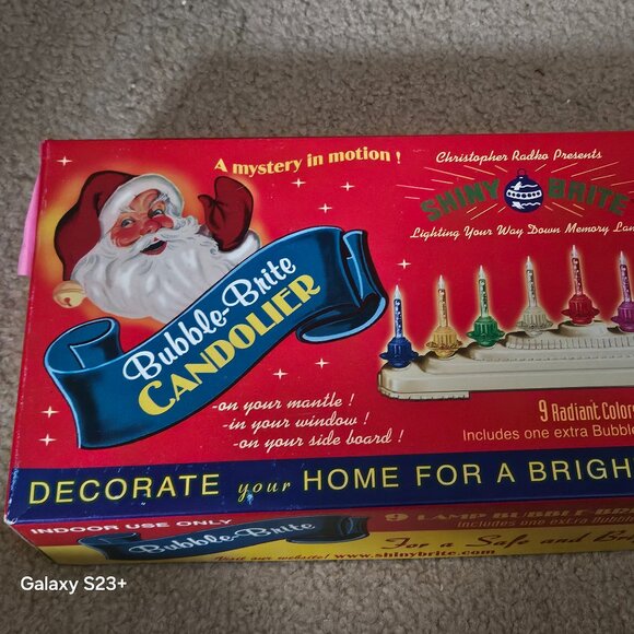 RARE CHRISTOPHER RADKO 9 BUBBLE LIGHT CHRISTMAS HOLIDAY CANDOLIER CENTERPIECE - Picture 5 of 14